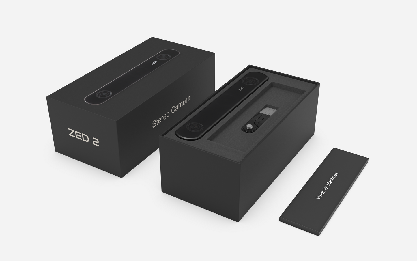 ZED 2 Packaging with tripod and get started