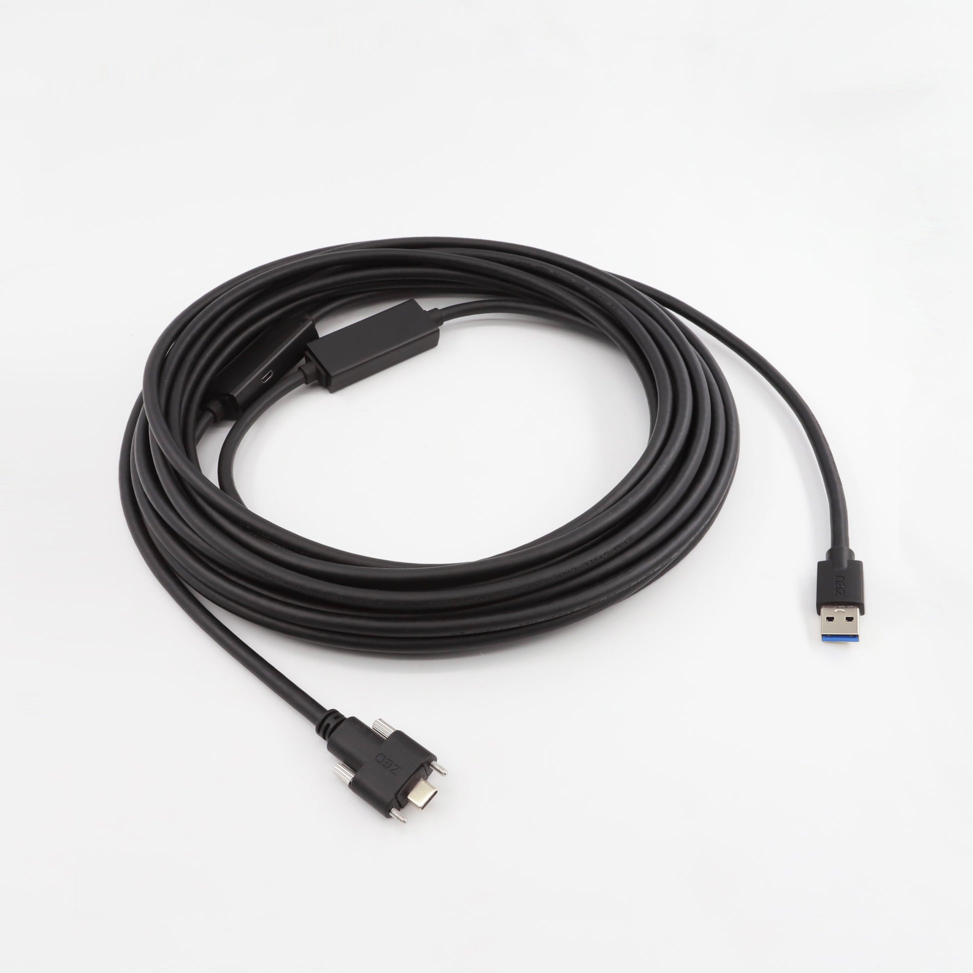 USB 3.0 Type-C Dual Dcrew Locking Cable 10m