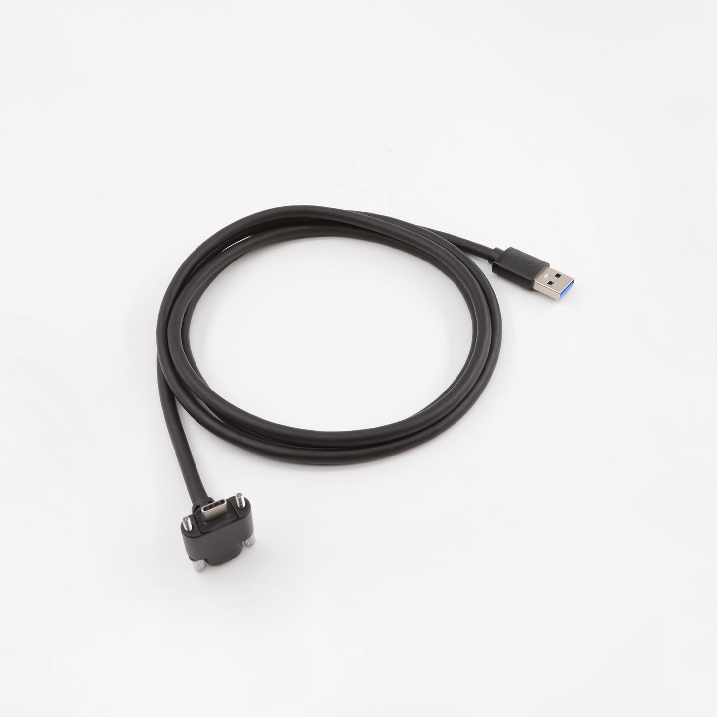 USB 3.0 Type C Right Angle Dual Screw Locking Cable - 1.5m
